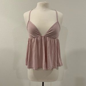 Pink spaghetti strap